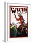 Western Story Magazine: The Card Game-null-Framed Art Print