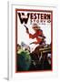 Western Story Magazine: The Card Game-null-Framed Art Print