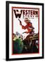 Western Story Magazine: The Card Game-null-Framed Art Print