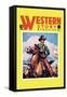 Western Story Magazine: The Cowboy's Hand-null-Framed Stretched Canvas