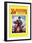 Western Story Magazine: The Cowboy's Hand-null-Framed Art Print