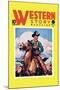 Western Story Magazine: The Cowboy's Hand-null-Mounted Art Print