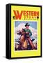 Western Story Magazine: The Cowboy's Hand-null-Framed Stretched Canvas