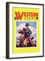 Western Story Magazine: The Cowboy's Hand-null-Framed Art Print