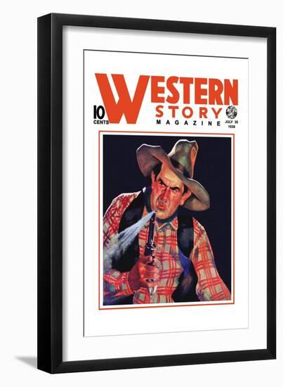 Western Story Magazine: The Shooter-null-Framed Art Print