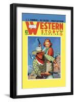 Western Story Magazine: They Ruled the West-null-Framed Art Print