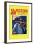 Western Story Magazine: under Fire-null-Framed Art Print