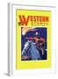 Western Story Magazine: under Fire-null-Framed Art Print