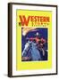 Western Story Magazine: under Fire-null-Framed Art Print