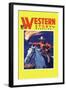 Western Story Magazine: under Fire-null-Framed Art Print