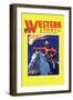 Western Story Magazine: under Fire-null-Framed Art Print