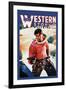 Western Story Magazine: Western Business-null-Framed Art Print