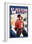 Western Story Magazine: Western Business-null-Framed Art Print