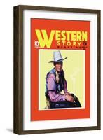 Western Story Magazine: Western Style-null-Framed Art Print