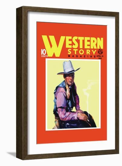 Western Story Magazine: Western Style-null-Framed Art Print