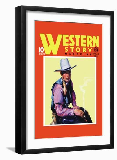 Western Story Magazine: Western Style-null-Framed Art Print