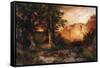 Western Sunset, 1897-Moran-Framed Stretched Canvas