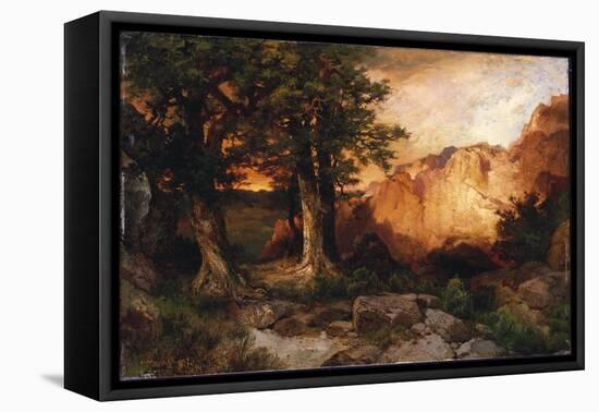 Western Sunset, 1897-Moran-Framed Stretched Canvas