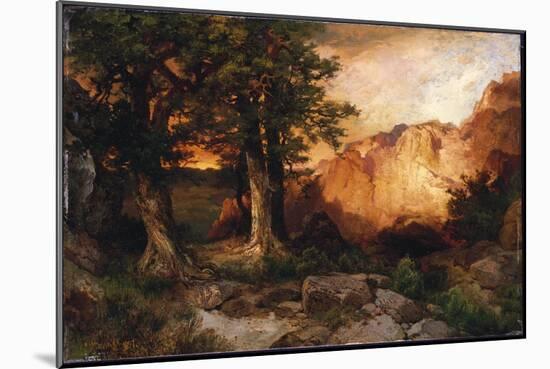 Western Sunset, 1897-Moran-Mounted Giclee Print