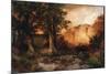 Western Sunset, 1897-Moran-Mounted Giclee Print