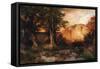 Western Sunset, 1897-Thomas Moran-Framed Stretched Canvas