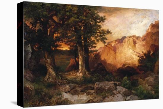 Western Sunset, 1897-Thomas Moran-Stretched Canvas