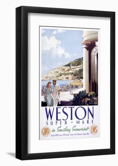 Western Super-Mare-null-Framed Art Print