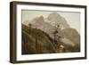 Western Trail, the Rockies-Albert Bierstadt-Framed Giclee Print