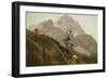 Western Trail, the Rockies-Albert Bierstadt-Framed Giclee Print