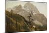 Western Trail, the Rockies-Albert Bierstadt-Mounted Giclee Print