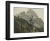 Western Trail, the Rockies-Albert Bierstadt-Framed Giclee Print