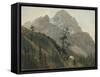 Western Trail, the Rockies-Albert Bierstadt-Framed Stretched Canvas