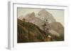 Western Trail, the Rockies-Albert Bierstadt-Framed Giclee Print