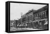 Western View of Central Avenue - Great Falls, MT-Lantern Press-Framed Stretched Canvas