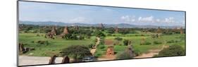 Western view of stupas and temples from top of Shwe San Taw temple, Bagan, Mandalay Region, Myanmar-null-Mounted Photographic Print