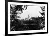 Western View of the Capitol Building - Olympia, WA-Lantern Press-Framed Art Print