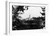 Western View of the Capitol Building - Olympia, WA-Lantern Press-Framed Art Print