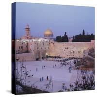 Western (Wailing) Wall and Golden Dome of the Dome of the Rock, Jerusalem, Israel, Middle East-Robert Harding-Stretched Canvas