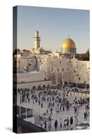 Western Wailing Wall, the Dome of the Rock and Omar Mosque, Old City, East Jerusalem-null-Stretched Canvas