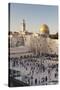 Western Wailing Wall, the Dome of the Rock and Omar Mosque, Old City, East Jerusalem-null-Stretched Canvas