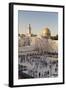 Western Wailing Wall, the Dome of the Rock and Omar Mosque, Old City, East Jerusalem-null-Framed Photographic Print