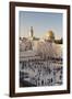 Western Wailing Wall, the Dome of the Rock and Omar Mosque, Old City, East Jerusalem-null-Framed Photographic Print