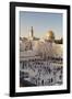 Western Wailing Wall, the Dome of the Rock and Omar Mosque, Old City, East Jerusalem-null-Framed Photographic Print