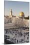 Western Wailing Wall, the Dome of the Rock and Omar Mosque, Old City, East Jerusalem-null-Mounted Photographic Print