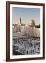 Western Wailing Wall, the Dome of the Rock and Omar Mosque, Old City, East Jerusalem-null-Framed Photographic Print