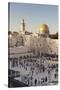 Western Wailing Wall, the Dome of the Rock and Omar Mosque, Old City, East Jerusalem-null-Stretched Canvas