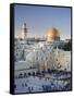 Western Wall and Dome of the Rock Mosque, Jerusalem, Israel-Michele Falzone-Framed Stretched Canvas