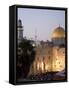 Western Wall, Dome of the Rock, Haram Ash-Sharif, Unesco World Heritage Site-Christian Kober-Framed Stretched Canvas