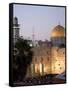 Western Wall, Dome of the Rock, Haram Ash-Sharif, Unesco World Heritage Site-Christian Kober-Framed Stretched Canvas