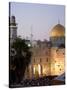 Western Wall, Dome of the Rock, Haram Ash-Sharif, Unesco World Heritage Site-Christian Kober-Stretched Canvas